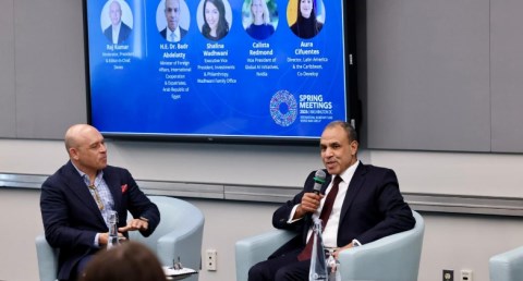 وزير الخارجية يشارك في جلسة ينظمها البنك الدولي حول التكنولوجيا والذكاء الاصطناعي