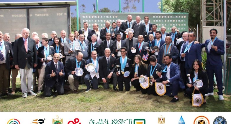 وزير الشباب يهنئ أبطال الرماية بعد حصد 31 ميدالية و12 لقب بطل أفريقيا