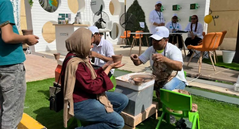مشاركة مميزة للبنك الزراعي المصري في معرض زهور الربيع وإقبال كبير على جناح البنك في أول يوم 