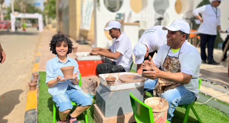 مشاركة مميزة للبنك الزراعي المصري في معرض زهور الربيع وإقبال كبير على جناح البنك في أول يوم 