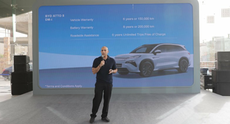  BYD تعزز حضورها في مصر بإطلاق ATTO 8 SUV العائلية