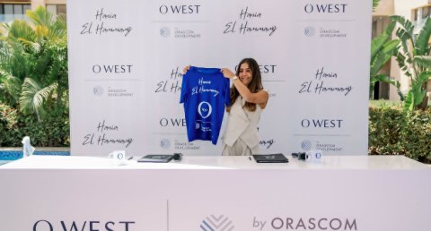 O West من أوراسكوم العقارية يرعى بطلة الإسكواش هانيا الحمامي لثلاث سنوات