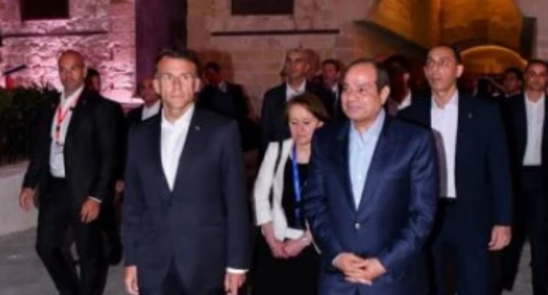 بأغنية إسكندرية أحسن ناس.. ماكرون يشكر أهل عروس البحر المتوسط على حسن الاستقبال