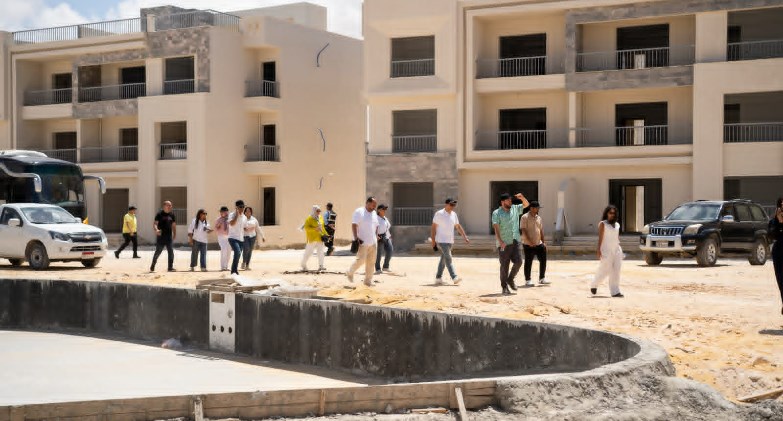 الأهلي صبور تستعرض نسبة الانجاز والتنفيذ بمشروعاتها بالساحل الشمالي خلال جولة إعلامية