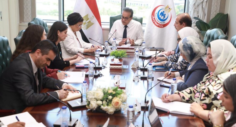 وزير الصحة يبحث مع ممثلة اليونيسيف لدى مصر تعزيز التعاون في صحة الطفل