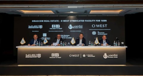 أوراسكوم للتنمية مصر توقع تمويلاً مشتركاً بقيمة 18 مليار جنيه لدعم استكمال تطوير مشروع «أو ويست-  O West»