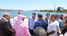 وزير الري يتفقد قناطر إدفينا على فرع رشيد لمتابعة كفاءة التشغيل