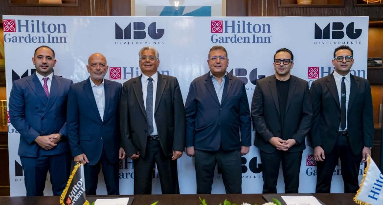 شركة «MBG DEVELOPMENTS» توقع شراكة استراتيجية مع «هيلتون العالمية» لافتتاح فندق Hilton Garden InnبـDoray Bay رأس البر