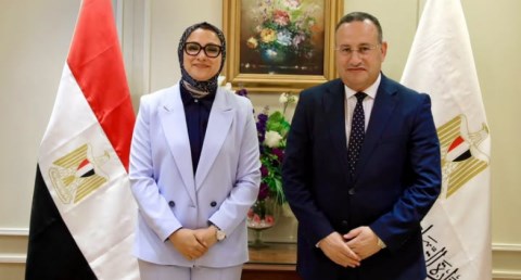  قنصوة يستقبل محافظ الوادي الجديد