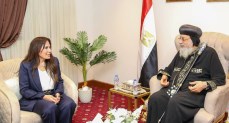 وزيرة الإسكان تلتقي قداسة البابا تواضروس الثاني بمدينة العلمين الجديدة