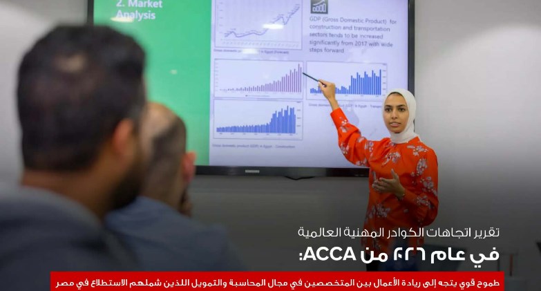 جمعية المحاسبين المعتمدين ACCA تكشف: الكوادر المالية المصرية الأكثر طموحاً نحو ريادة الأعمال