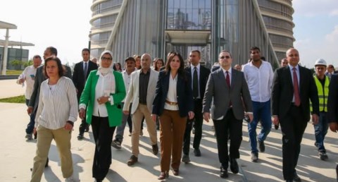 جولة تفقدية موسعة بمنطقة الأعمال المركزية بالعاصمة الجديدة