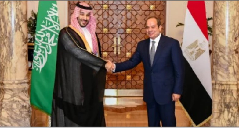   الرئيس عبد الفتاح السيسي والأمير محمد بن سلمان