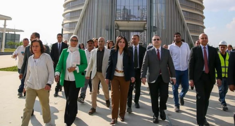 جولة تفقدية موسعة بمنطقة الأعمال المركزية بالعاصمة الجديدة